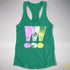 Twink Pride Grunge Exclamation Points Women's Racerback Tank - Kelly Green